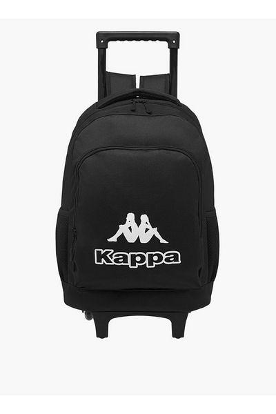 Kappa Logo Print Trolley School Backpack with Pencil Pouch and Lunch Bag - 35x20x45 cm