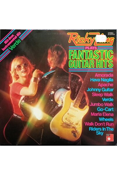 Ege Kitap ve Plak Evi Ricky King - Ricky King Plays Fantastic Guitar Hits , 1976 Lp Roc