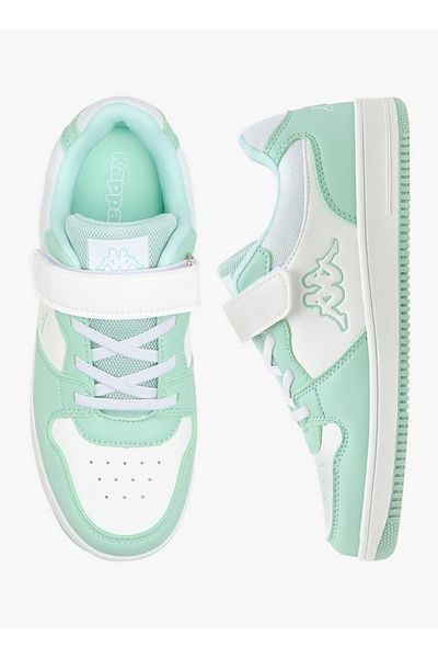 Kappa Girls' Logo Detail Sneakers with Hook and Loop Closure