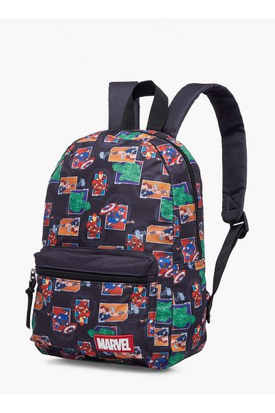 Marvel Boys Avengers Print School Backpack with Adjustable Shoulder Straps and Zip Closure - 33x25x10 cm