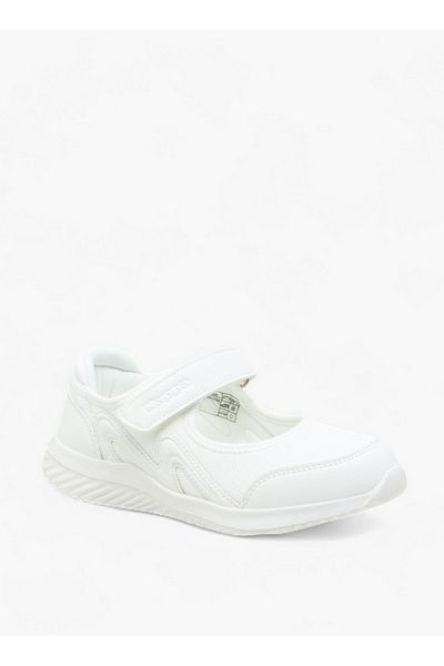 Kappa Girls' Logo Textured Mary Jane School Shoes with Hook and Loop Closure