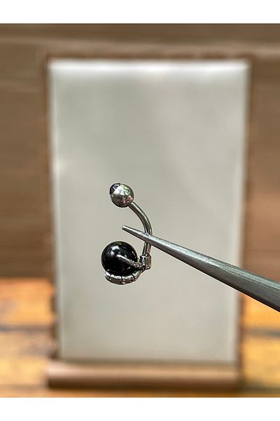Rupen Kraft 316 L Surgical Steel Claw Model Black Bulk Belly Button Piercing