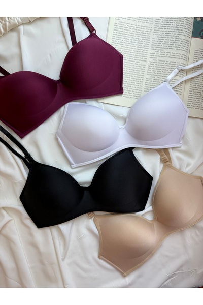 ROZENİN LINGERIE Lotus Unpadded Underwire Recovery Economic Package Set of 4 Bras