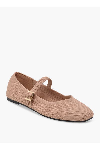 Flora Bella by Shoexpress Women's Textured Mary Jane Shoes with Buckle Closure