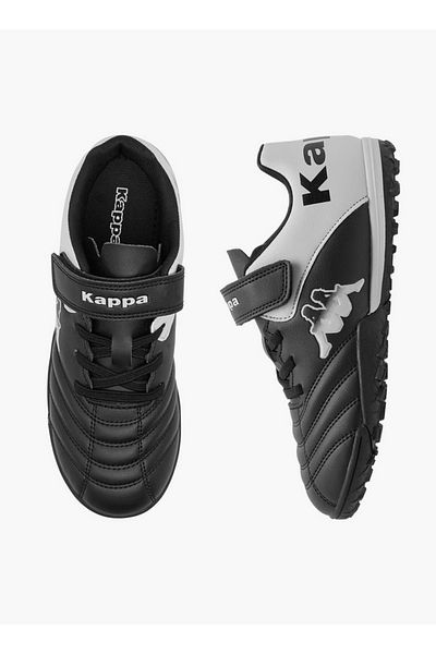 Kappa Boys' Panelled Football Shoes with Hook and Loop Closure
