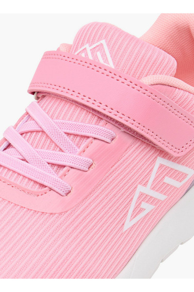 Oaklan by Shoexpress Girls Logo Print Sports Shoes with Hook and Loop Closure