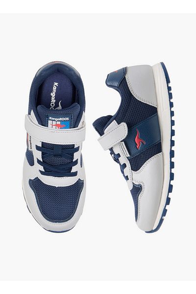 Kangaroos Boys' Logo Detail Sneakers with Hook and Loop Closure