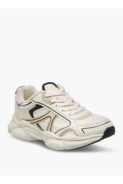 Missy Women's Panelled Sneakers with Lace-Up Closure