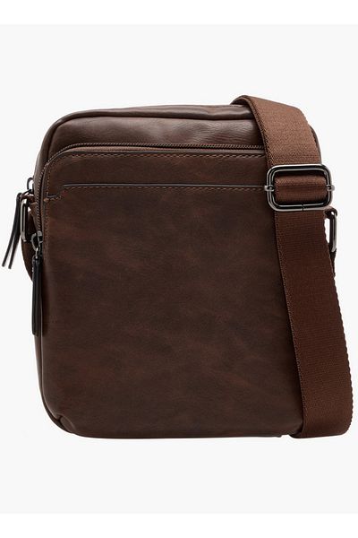 LBL by Shoexpress Textured Crossbody Bag with Zip Closure and Adjustable Strap