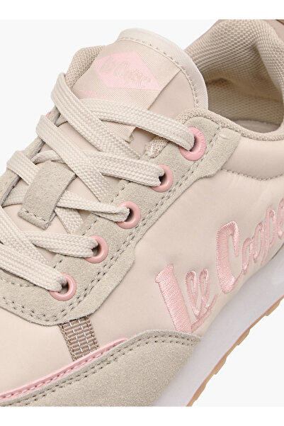 Lee Cooper Girls' Panelled Lace-Up Sneakers with Pull Tabs