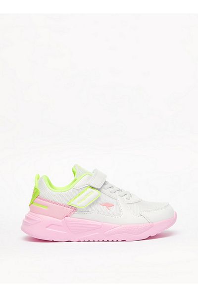 Kangaroos Girls' Textured Walking Shoes with Hook and Loop Closure