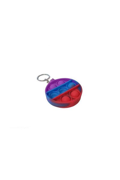 SIKS ® antistress toy keychain, circle shape, sensory toy for children and adults, multicolor