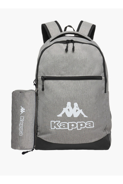 Kappa Boys Logo Print School Backpack and Pencil Pouch Set - 46x30x14 cm