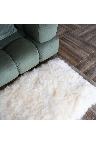 LUXUSKIN Ivory oblong sheepskin