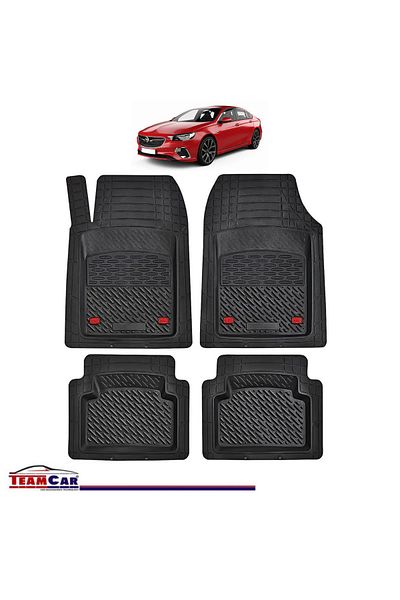 TEAMCAR ® Tray Type Car Mats Compatible With Opel Insignia B (2017–PRESENT) - Sedan