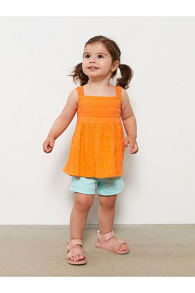 LC Waikiki Basic Baby Girl Shorts with Elastic Waist
