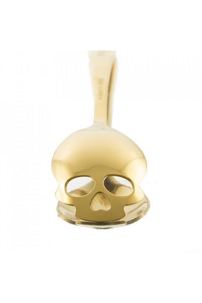 OEM Skull-shaped spoon for sugar, ice cream, candy, etc., GOLD,