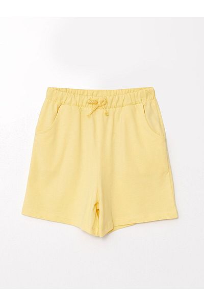 LC Waikiki Elastic Waist Basic Girl's Shorts