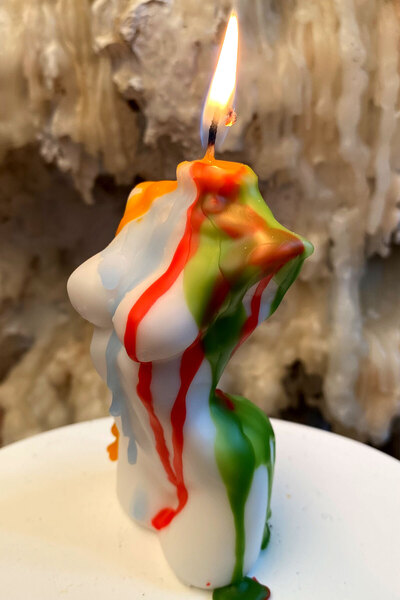 FANTASTİK SANAT ATÖLYESİ Soft Curve Mum | Vanilya Aromalı | Dekoratif Kokulu ...