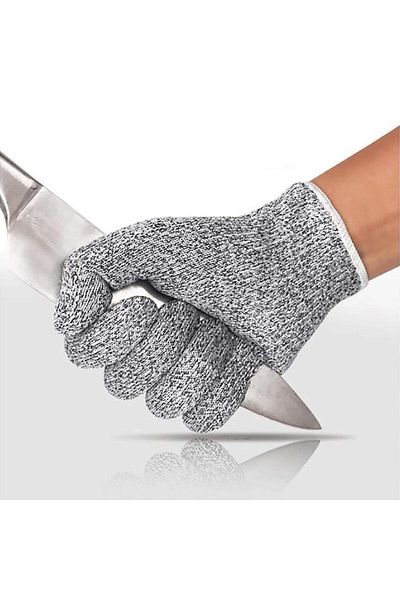 OEM Mănuși de protecție unisex, Clasa de protecție 5, Microfibră, Gri, Mărime universală
