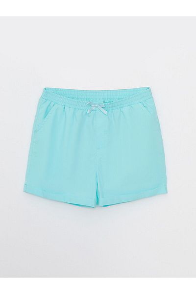 LC Waikiki Basic Poplin Girl's Shorts with Elastic Waist