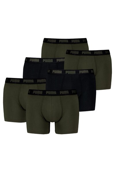 Puma Herren Boxershorts, 6er Pack - Everyday Boxers 6P, Cotton Stretch, einfa...