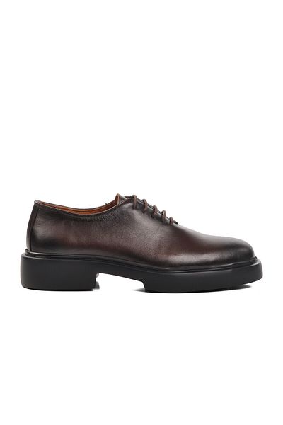 CLASS WOOD Classwood 19882 High Sole Genuine Leather Lace-Up Men's Casual Shoes Skin Brown