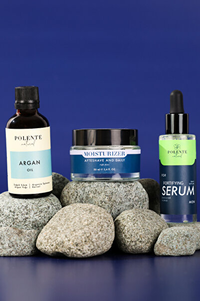 Polente Natural Men’s Beard Care Set -Tıraş ve Sakal 3'lü Bakım Seti