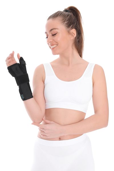 Rebirth Medikal Neoprene Thumb Supported Hand Wrist Brace - Left