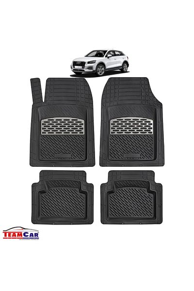 TEAMCAR ® Car Mats Tray Type Compatible Audi Q2 Ga (2016–2025) Carbon