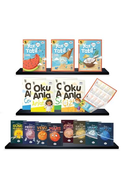 öğretmen evde ÖĞRETMENEVDE 1.Sınıf Yaz Tatili Kitabı - Kitap Seti (degerkitap...