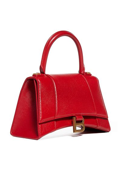 Balenciaga RED HOURGLASS HANDLE BAG - BALENCIAGA - ONE SIZE, RED
