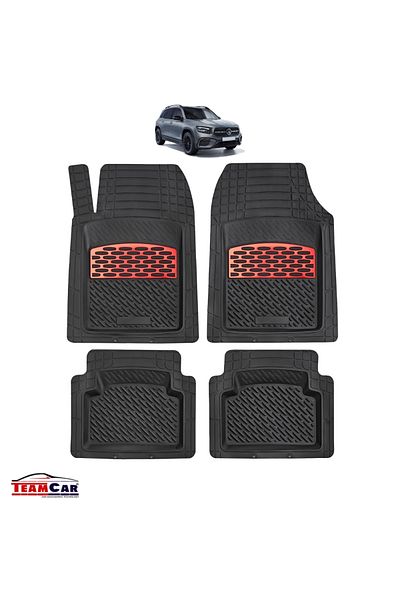 TEAMCAR ® Car Mats Compatible With Mercedes-benz Glb X247 (2019–2025) Red