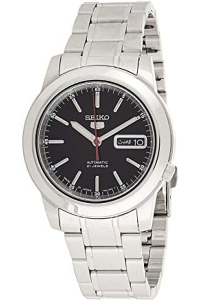Seiko Men's Automatic Watch, Analog Display And Stainless Steel Strap SNKE53J1