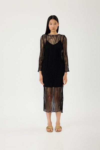 SEVİLEN Openwork Knitwear Dress
