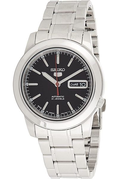 Seiko Men's Automatic Watch, Analog Display And Stainless Steel Strap SNKE53J1