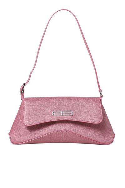 Balenciaga XX SMALL FLAP BAG IN SPARKLING FABRIC IN PINK - BALENCIAGA - ONE SIZE, PINK