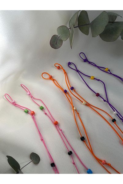 sabiha aksesuar Beaded Hair Braid Rope, Accessory(6 Pcs)