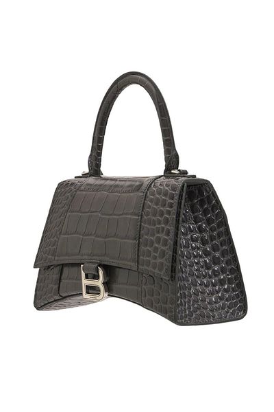 Balenciaga GEANTĂ DE UMĂR CU GRAVURĂ CU FORMĂ CLEPSTILĂ - BALENCIAGA - MĂRIME UNICĂ, GRI