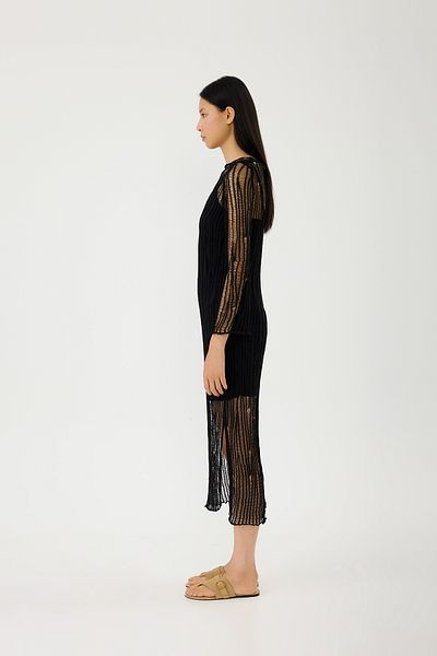 SEVİLEN Openwork Knitwear Dress
