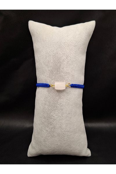 Han Ticarethane Macrame Bracelet with Crystal Quartz Natural Stone