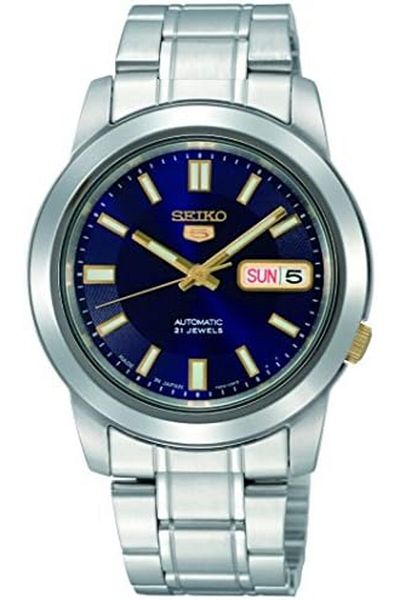 Seiko Men's SNKK11 5 Stainless Steel Blue Dial Watch