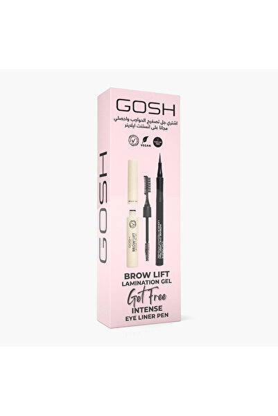 GOSH Brow Lift Lamination Gel and Intense Eye Liner Pen Set