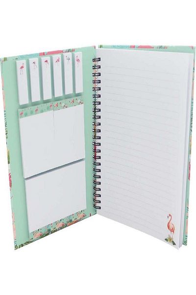 Roco Sticky Notebook Flower A580 Pages (40 Sheets) Blank/Ruled