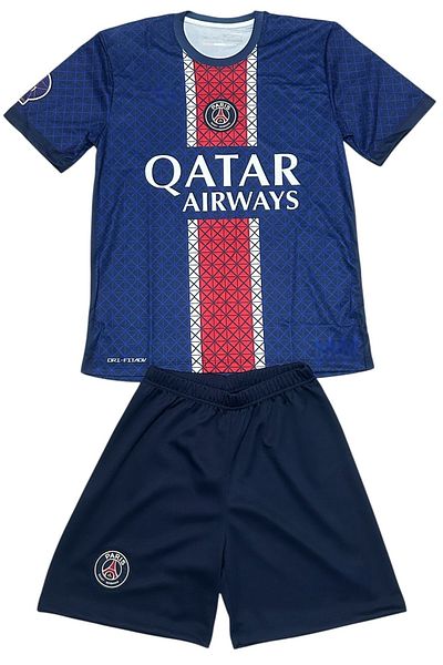 TETYS Sports Jersey 2024-2025 P.S.G. New Season Navy Blue Kvaratskhelia Set of 2 Children's Jersey-Halısaha