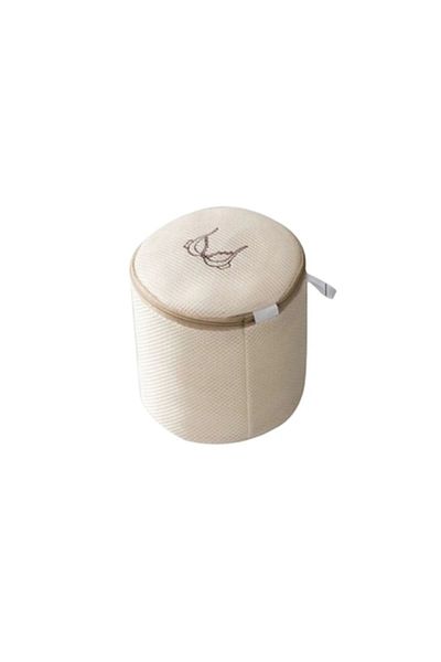 The Casius. Protective Bag for Washing Bras in Washing Machine, 17x17 cm, Beige, The Casius