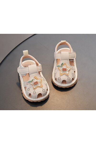 Pure Boutique Sandalute ivoire cu piuitoare - Star