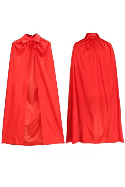 ForWhat Pelerina de spectacol de vampir cu guler de culoare roșie de 120 cm p...