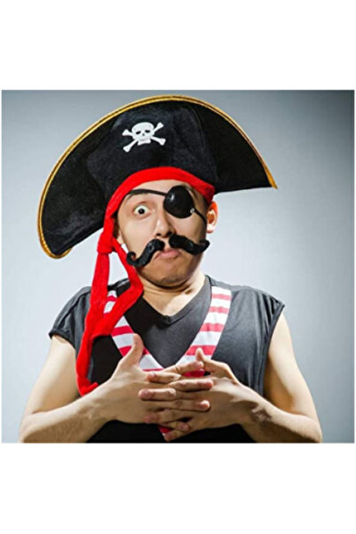 ForWhat Set de 2 bucăți de pălărie din catifea și mască pentru ochi din plast...