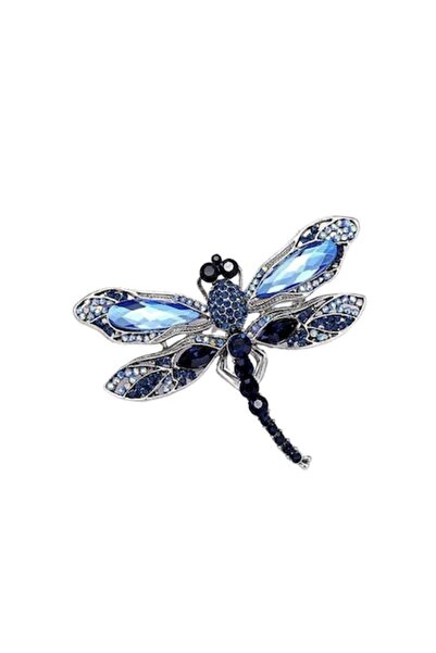 The Casius. Brosă în formă de libelulă, model Dragonfly, cu strasuri, culoare...